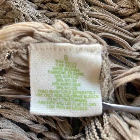 Anthropologie Staring At Stars Open-Knit Sweater Fisherman Coastal Size Small - Picture 4 of 7